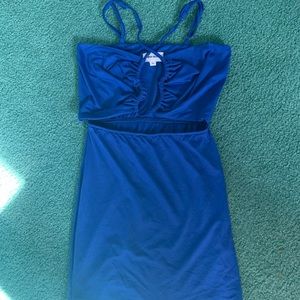 Superdown royal blue mini dress